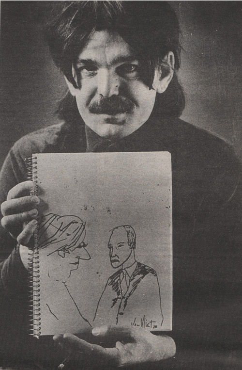 Don with sketch Melody Maker (Oct 1989)