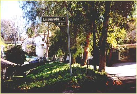 Ensenada Drive road sign